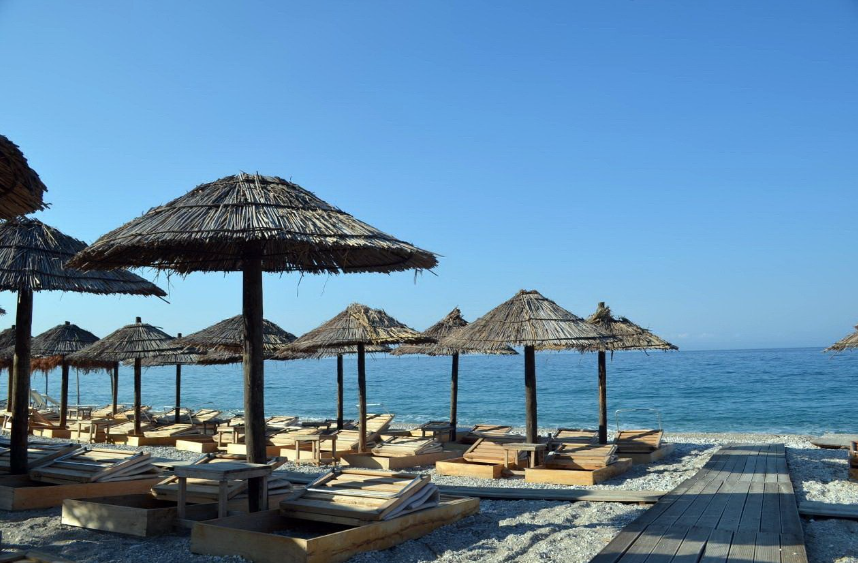 Borsh Beach, Borsh, Vlorë County, Albania